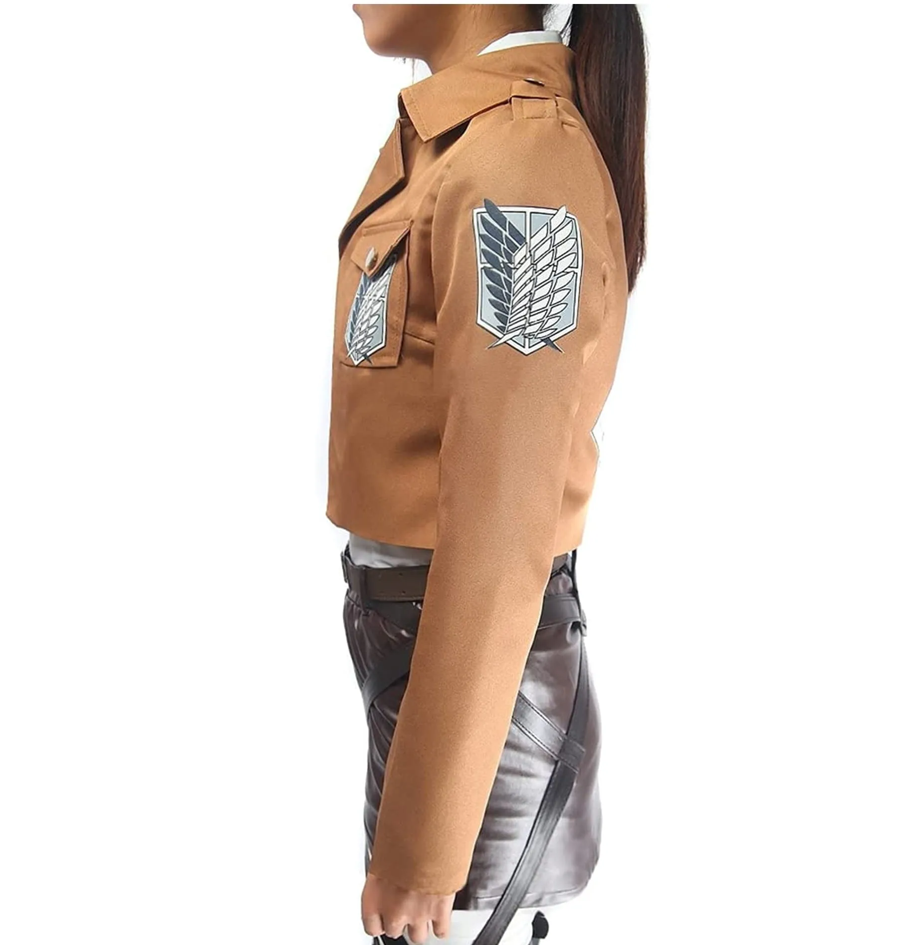 Attack on Titan | Khaki Jacket Scout Regiment Cosplay Costume |