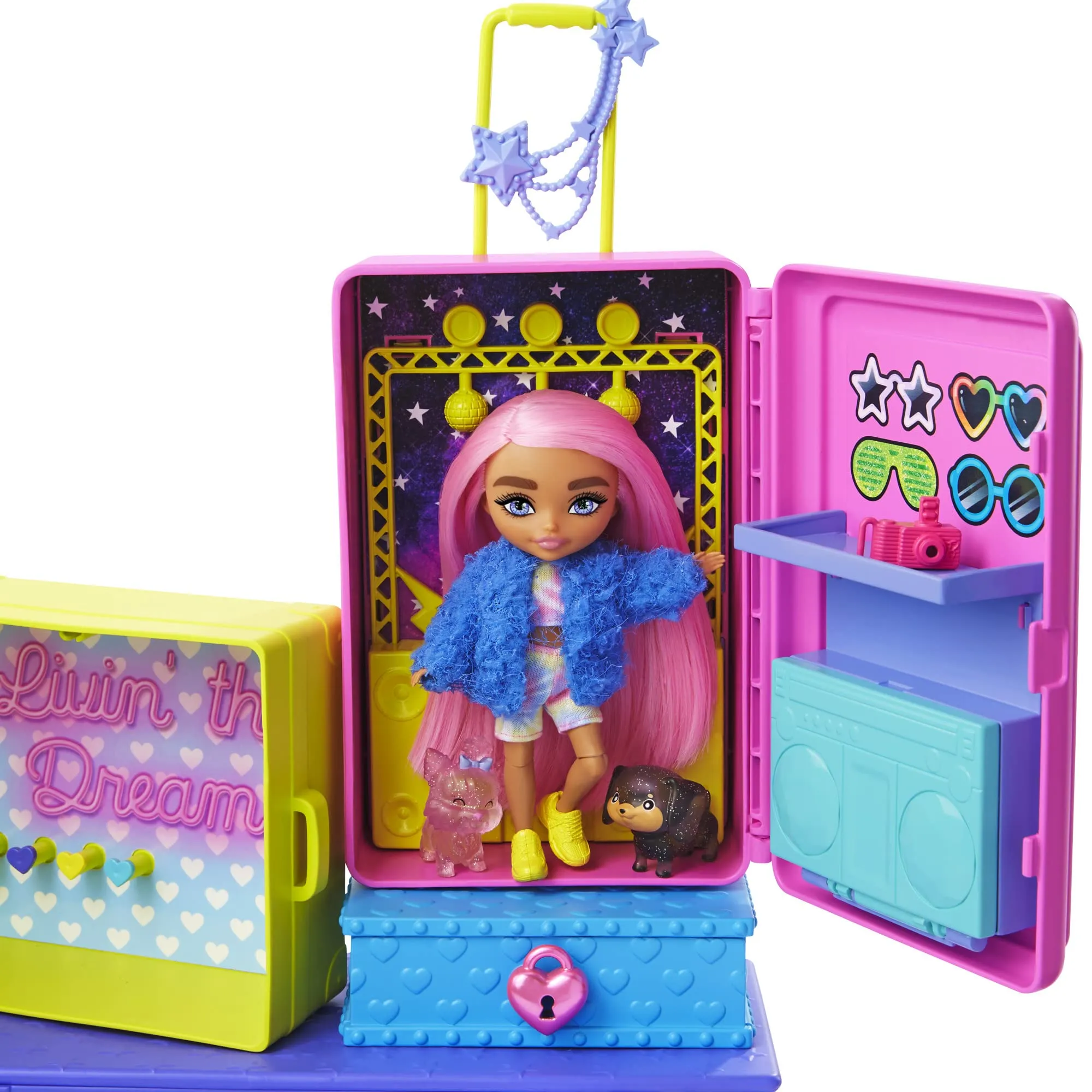 Barbie Extra Pets & Minis Playset with Exclusive Doll, 2 Puppies & Accessories