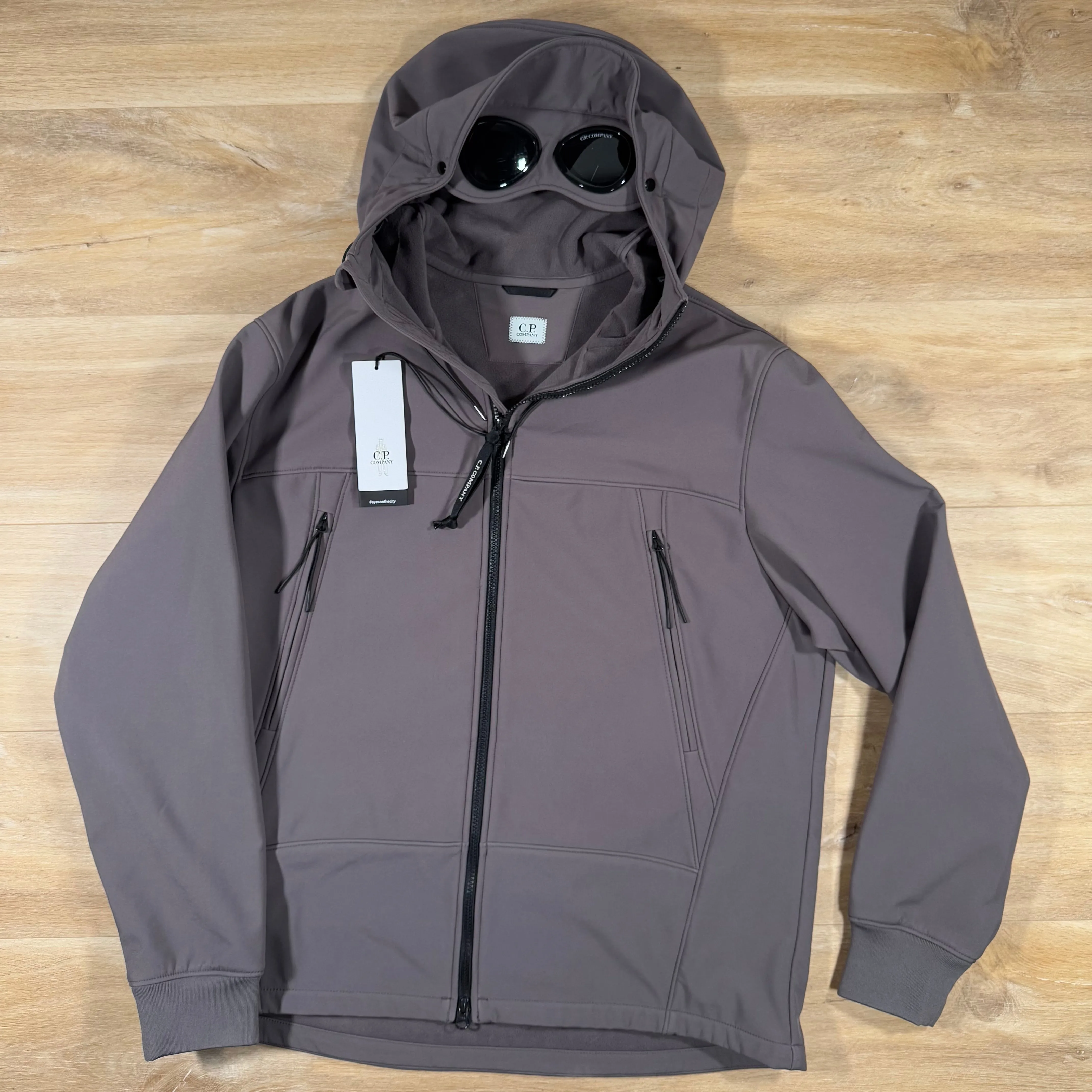 C.P. Company Shell-R Goggle Jacket in Violet