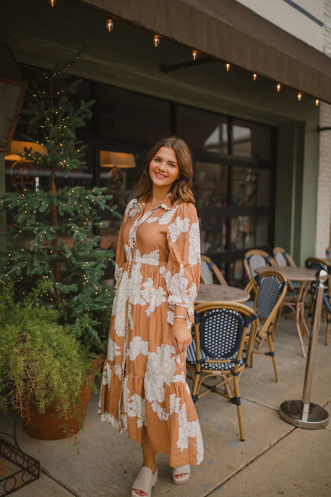 Danielle Dress in Camel