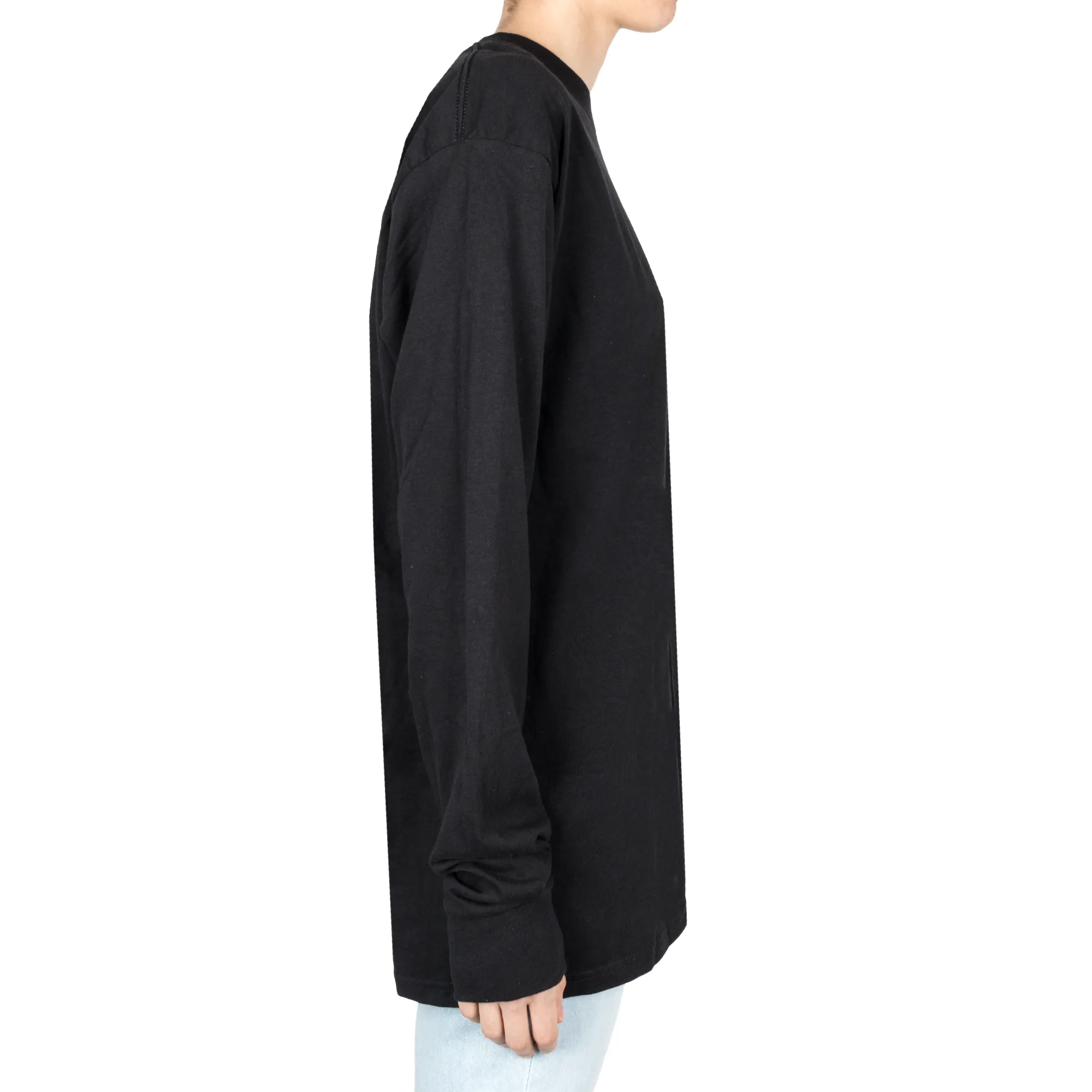 Distinct Long Sleeve Tee - Black