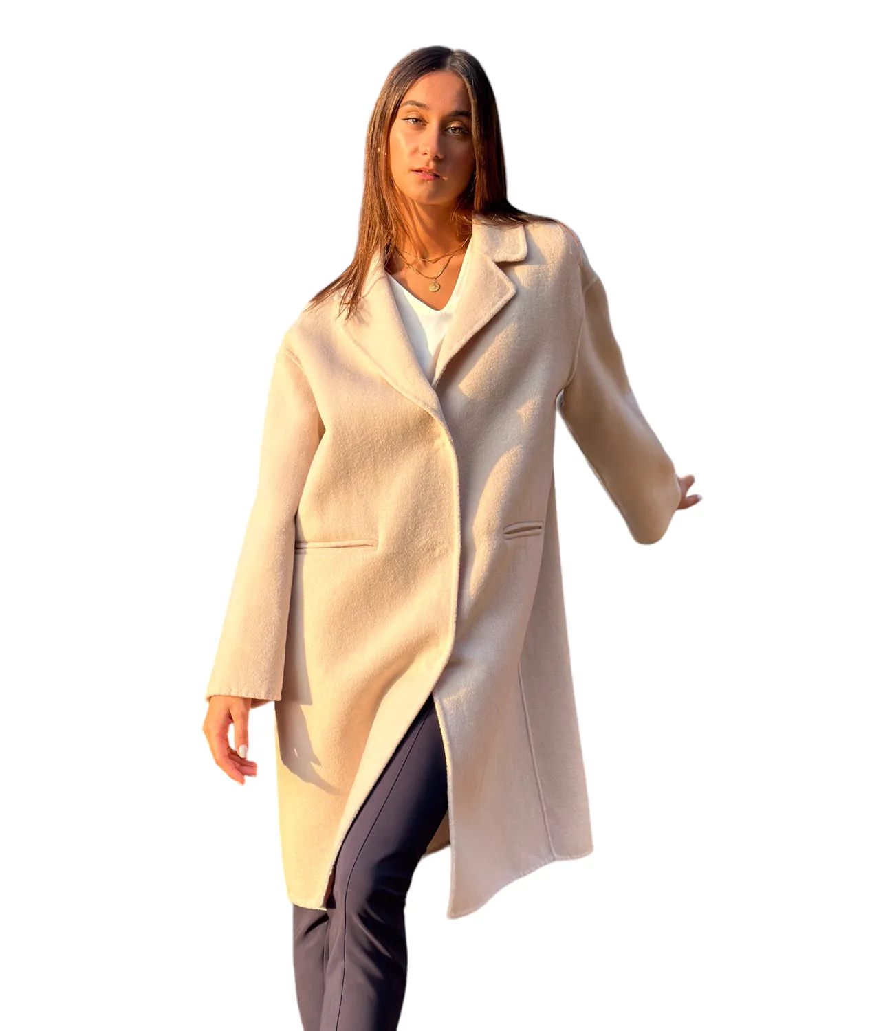 Dixie cream long jacket