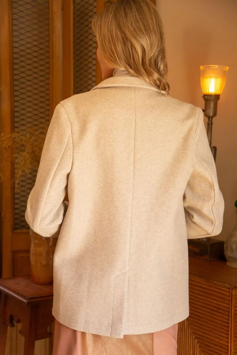 Double Button Wool Tailered Jacket
