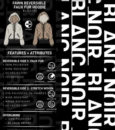 Fawn Reversible Faux Fur Hoodie