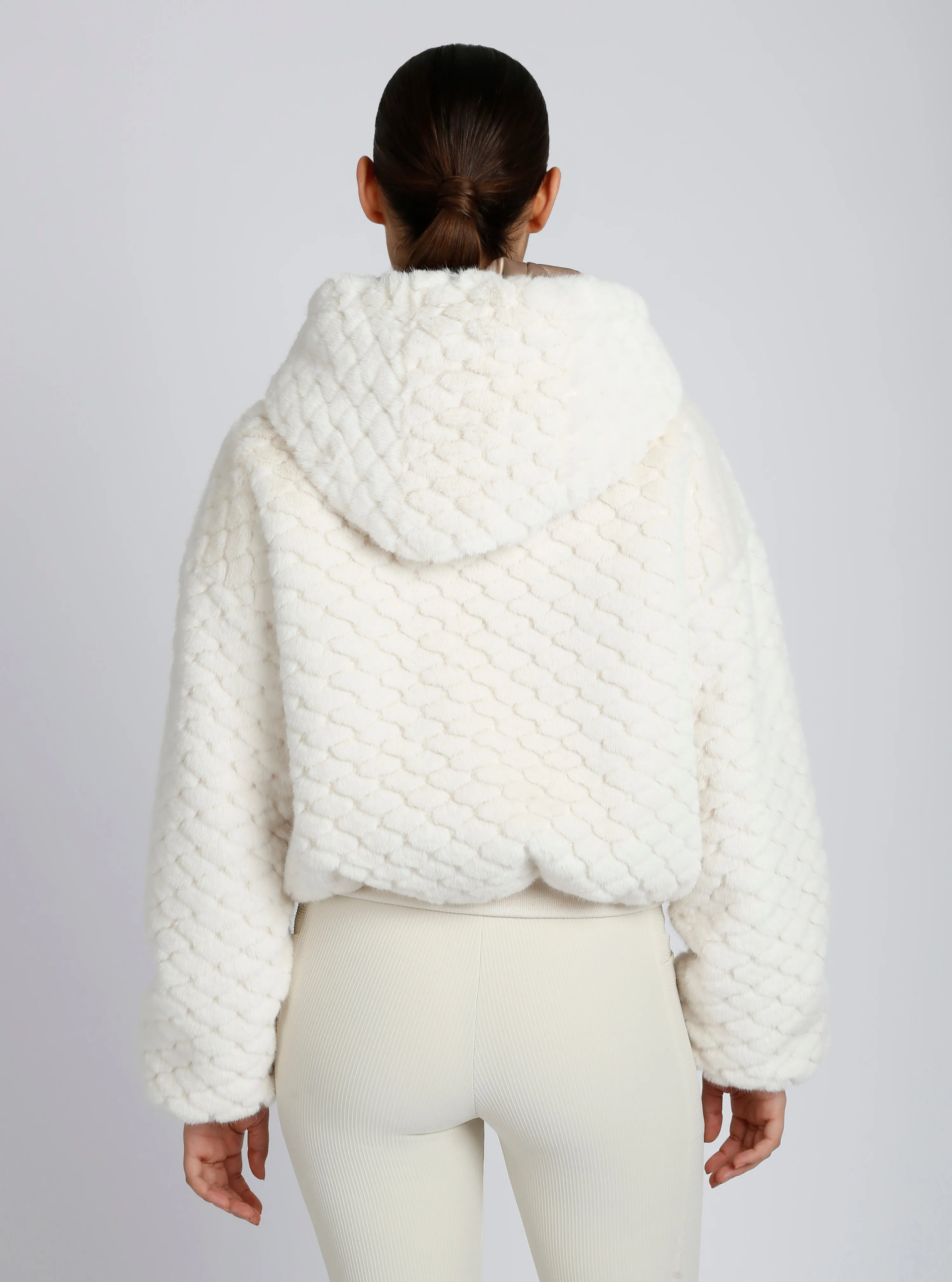 Fawn Reversible Faux Fur Hoodie