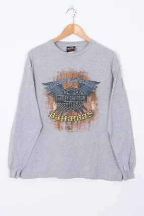 HARLEY DAVIDSON Bahamas Pirate Skull Long Sleeve T-Shirt (L)