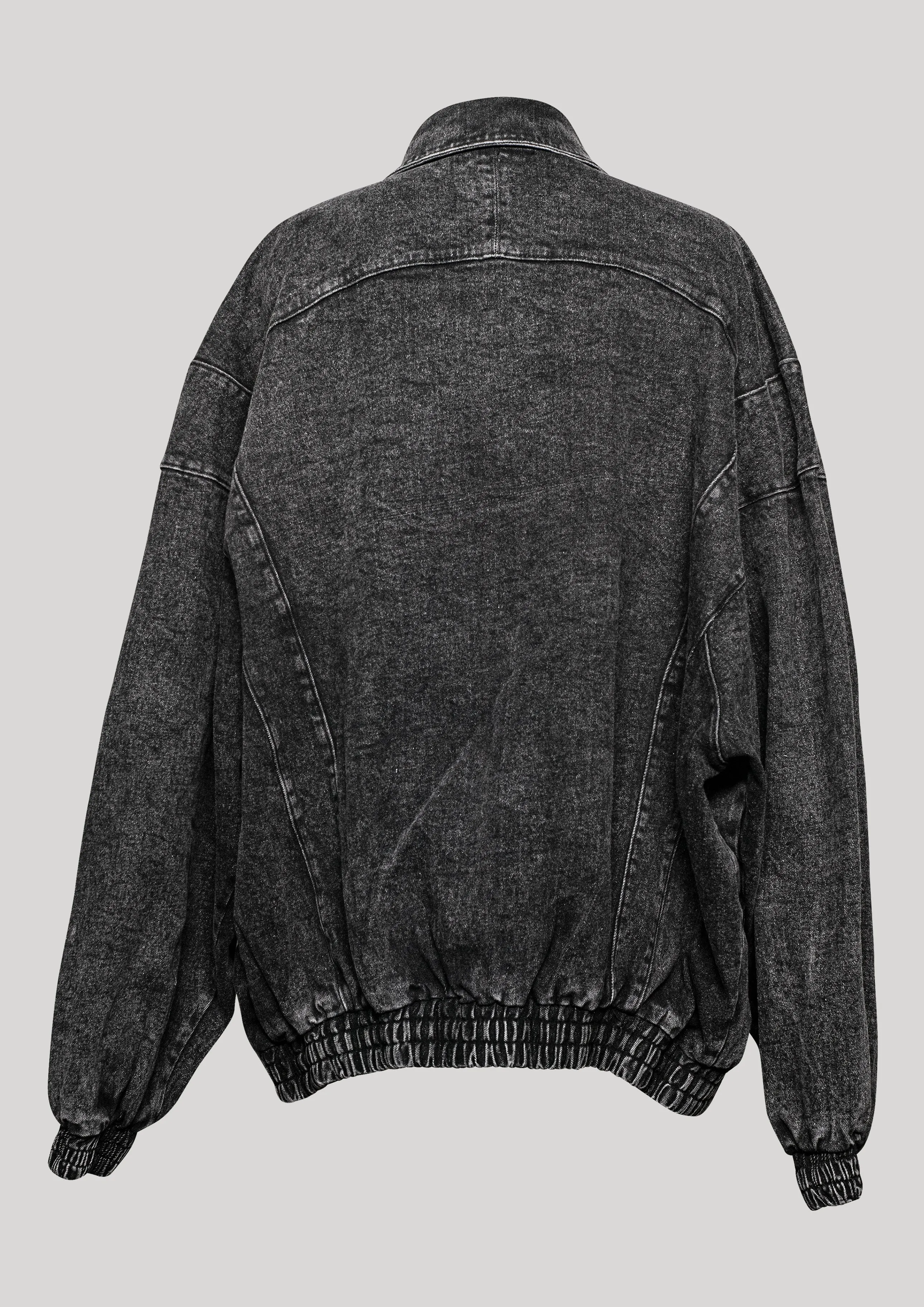 JACKET OVERSIZED - DENIM washed black