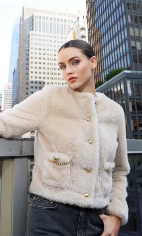 Jen Faux Lamb Fur Jacket
