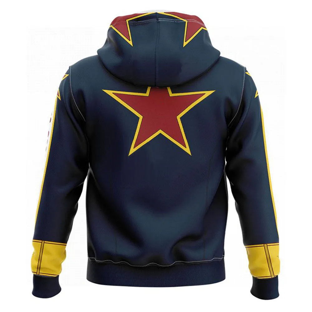 JoJo‘s Bizarre Adventure Kujo Jotaro Cosplay Hoodie 3D Printed Hooded Sweatshirt Casual Streetwear Pullover