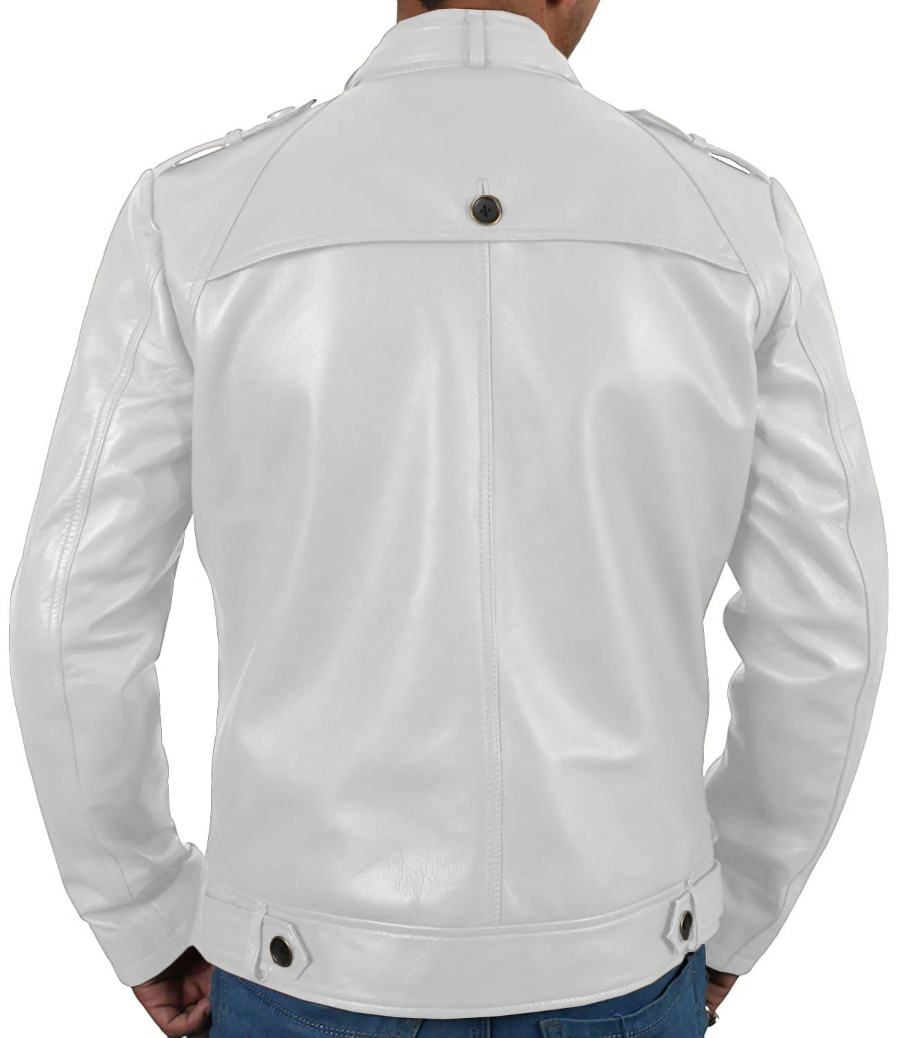 Leather Jackets Hub Mens Genuine Lambskin Leather Jacket (Black, Fencing Jacket) - 1501303