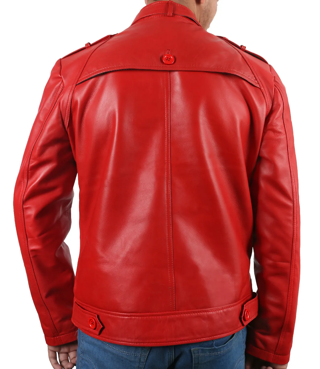 Leather Jackets Hub Mens Genuine Lambskin Leather Jacket (Black, Fencing Jacket) - 1501303