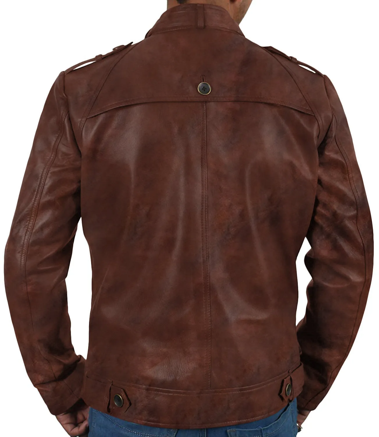 Leather Jackets Hub Mens Genuine Lambskin Leather Jacket (Black, Fencing Jacket) - 1501303