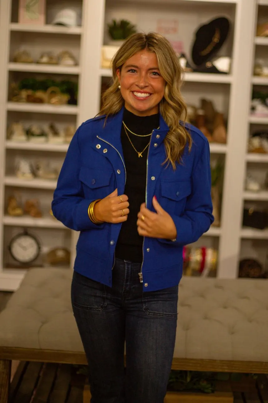 Liverpool Blue Topaz Utility Jacket