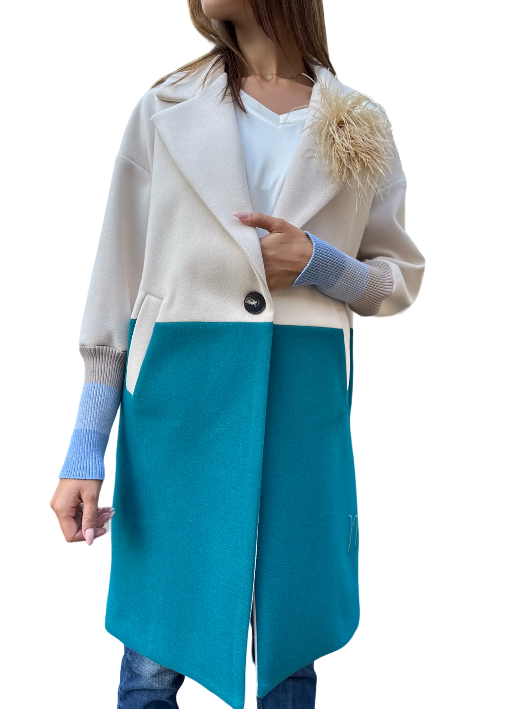 Maryley butter/ octane jacket