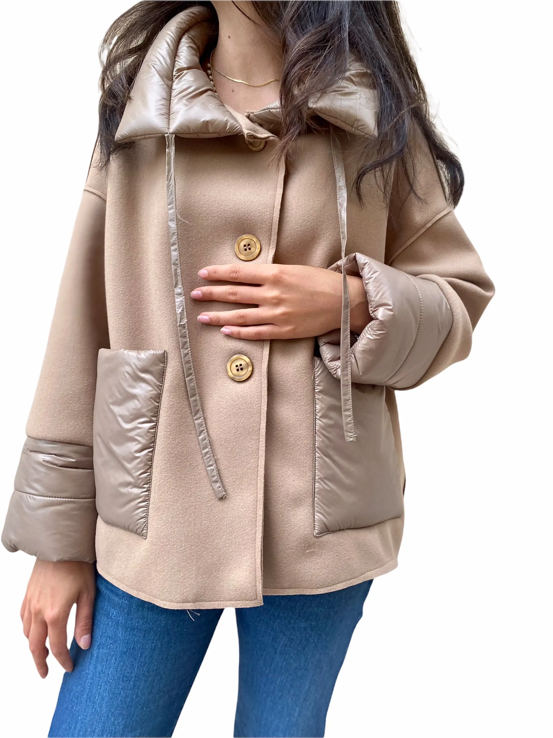 Maryley camel short jacket