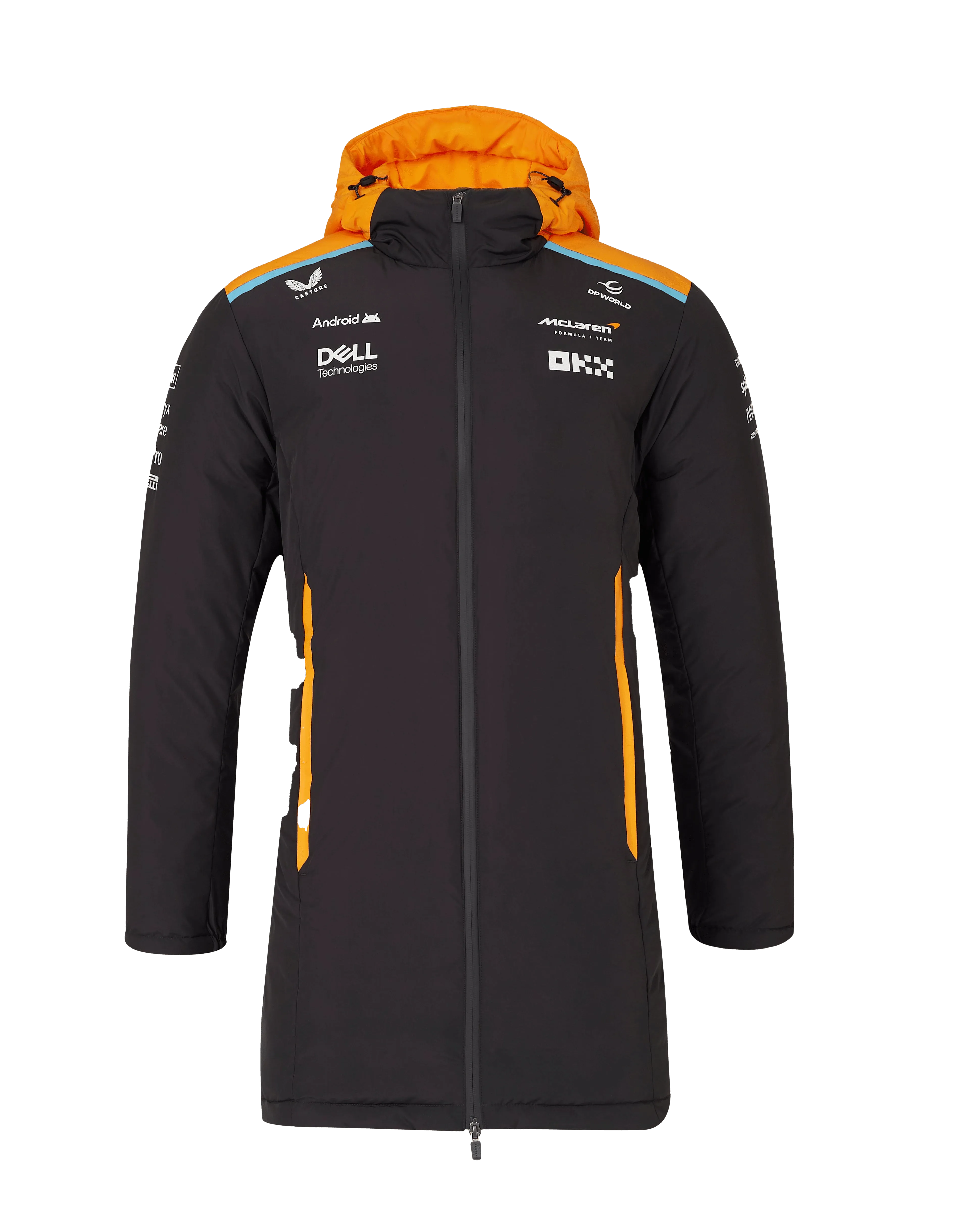 McLaren F1 2024 Team Longline Padded Jacket - Phantom