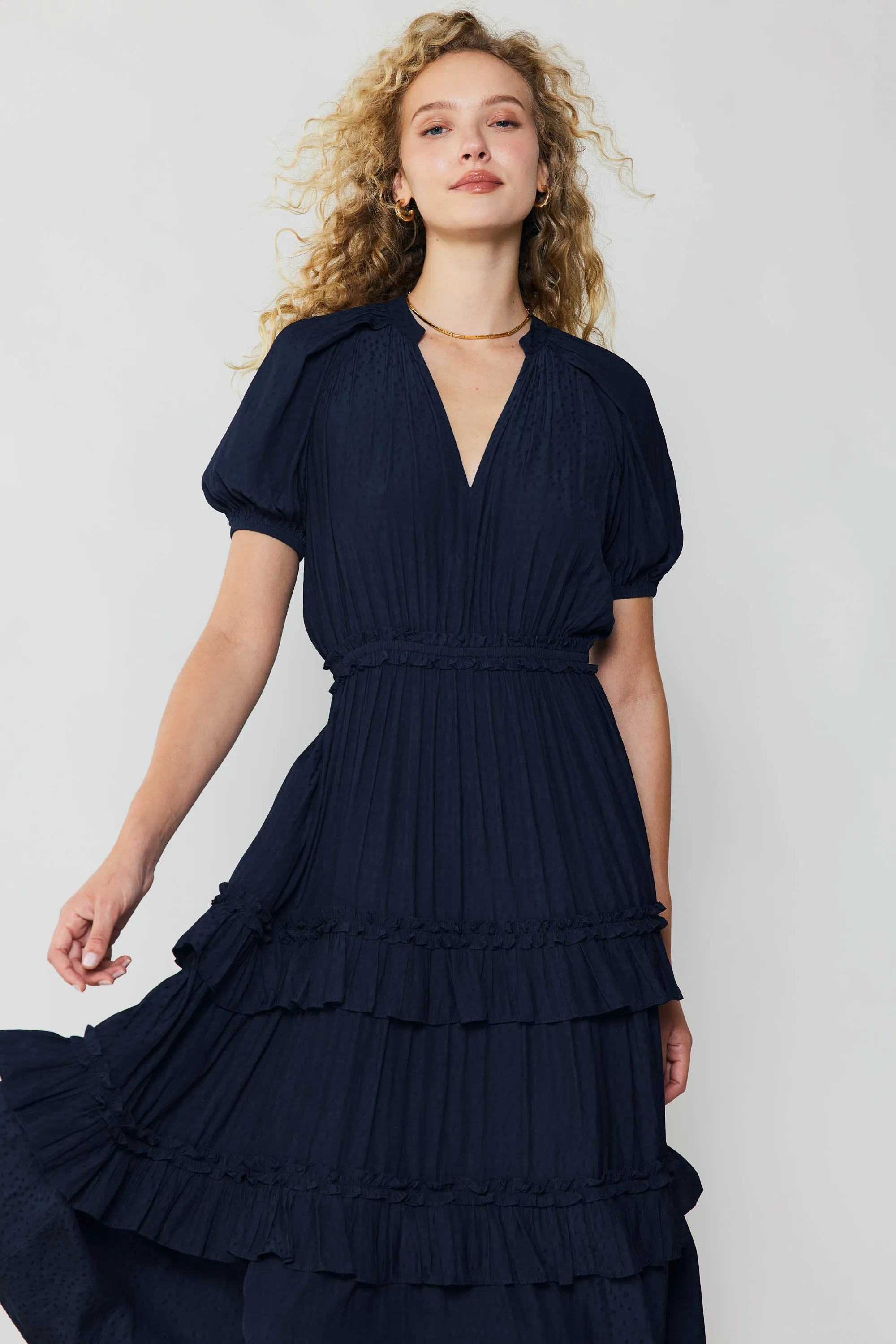 Ruffled Tiered Maxi Dress