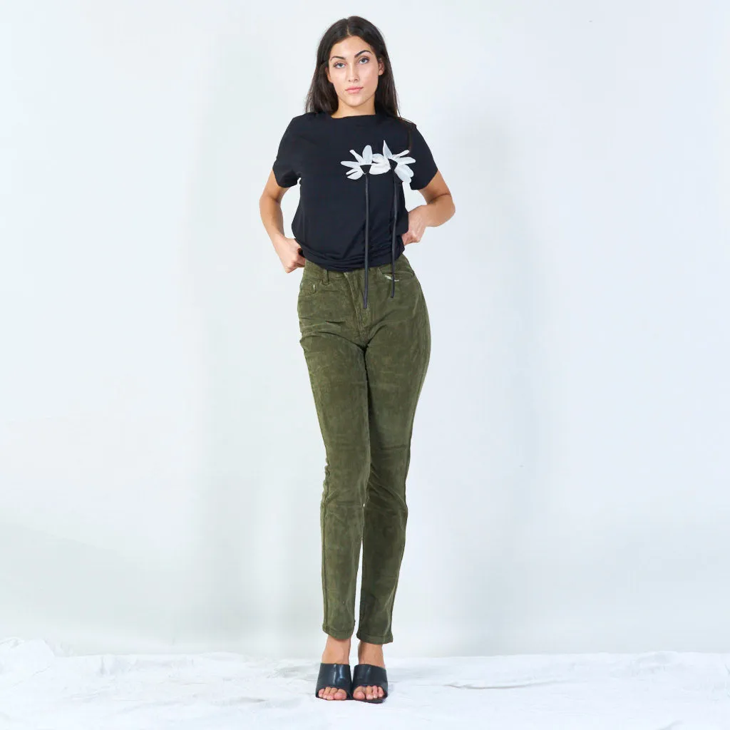 Slim-fit corduroy pants wholesale