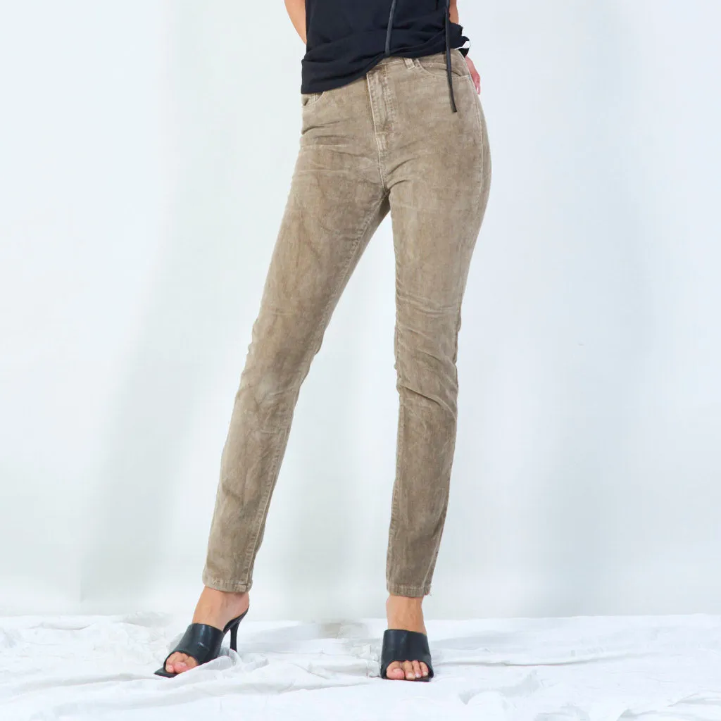 Slim-fit corduroy pants wholesale