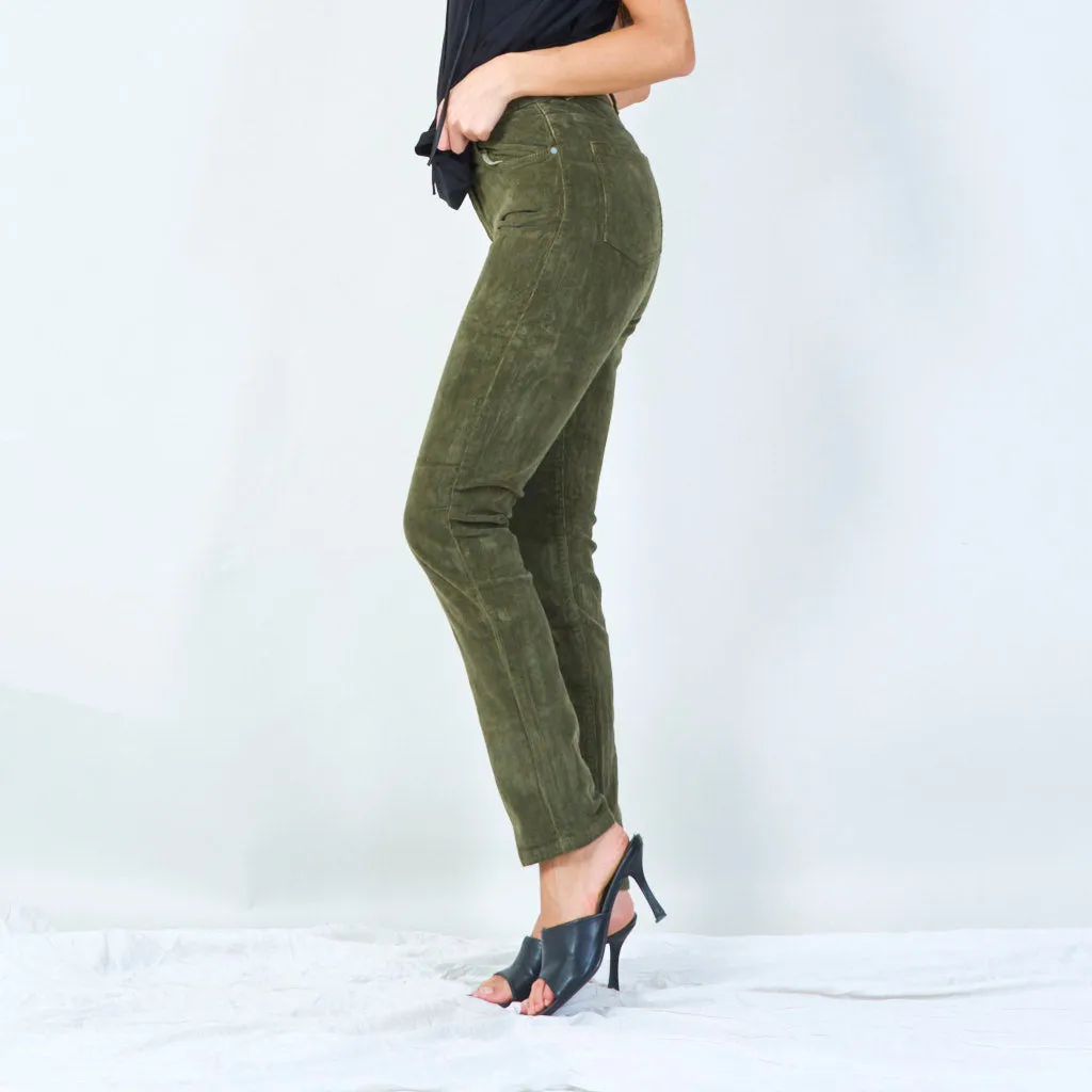 Slim-fit corduroy pants wholesale