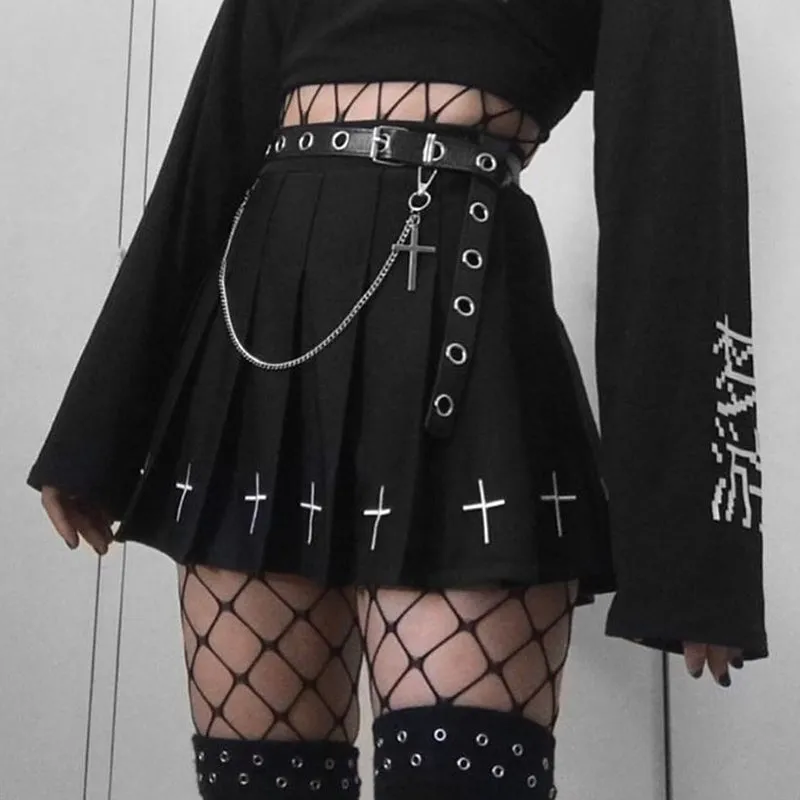 Stop Listening Mini Skirt