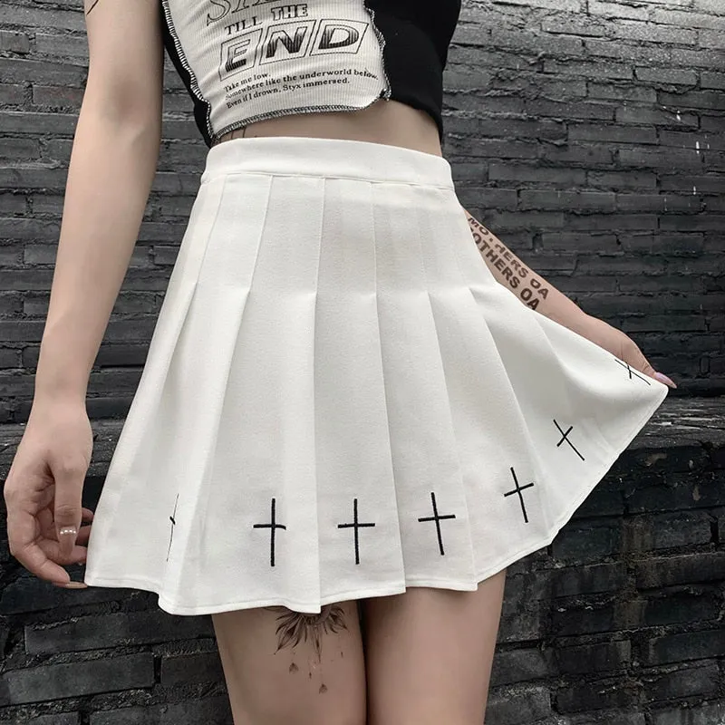 Stop Listening Mini Skirt