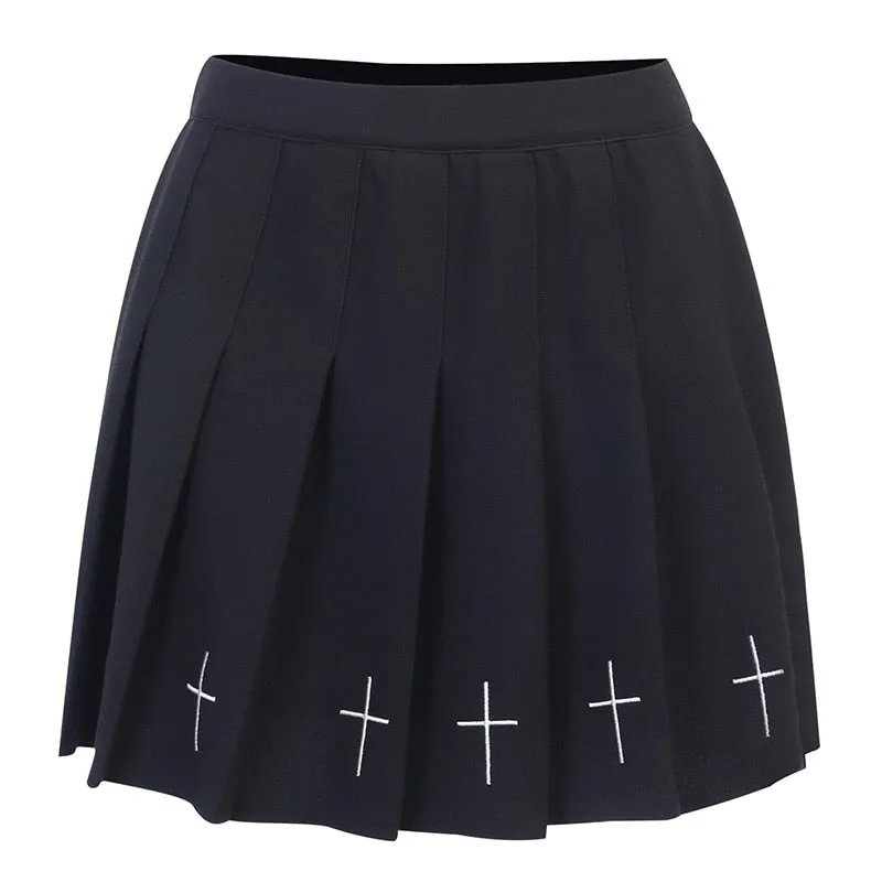 Stop Listening Mini Skirt