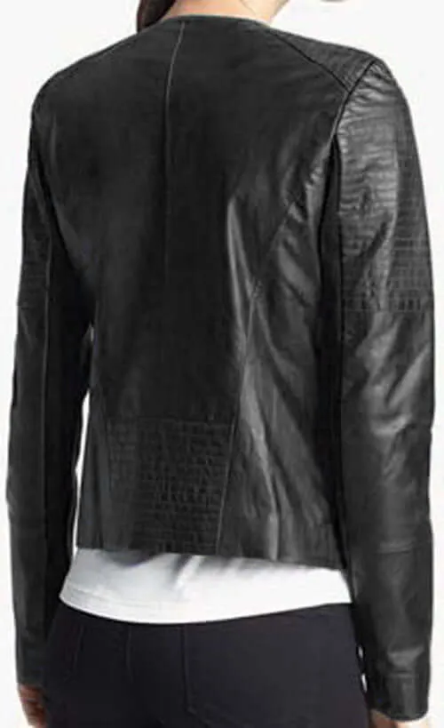Stylish New Women's Black Leather Jacket, Black Leather Jacket For women