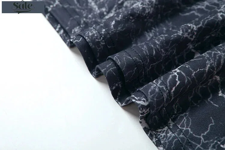 Sultry Marbled Maxi Dress
