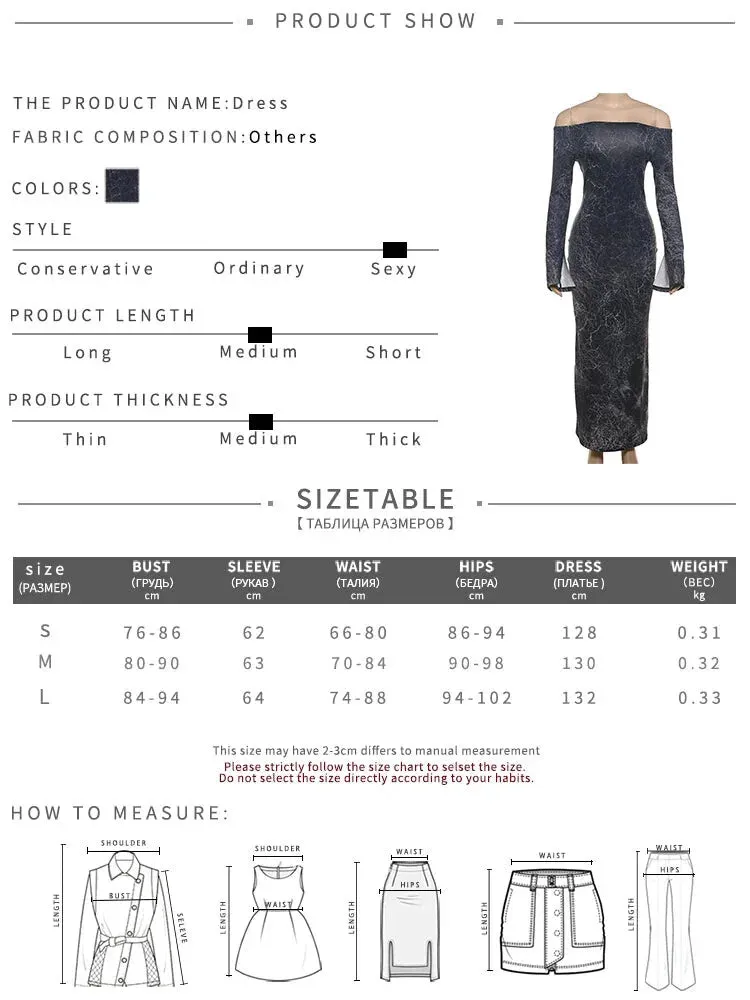 Sultry Marbled Maxi Dress