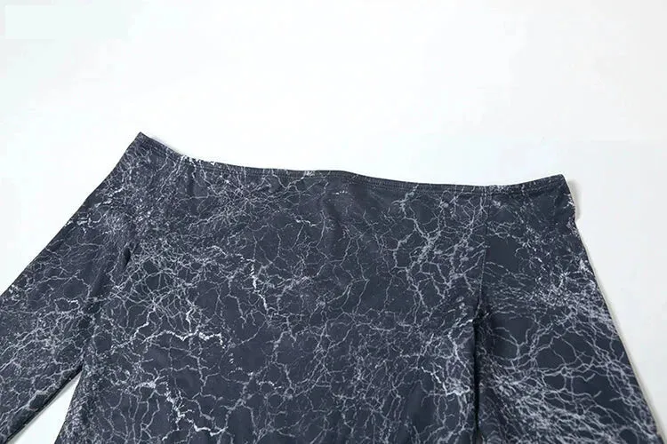 Sultry Marbled Maxi Dress