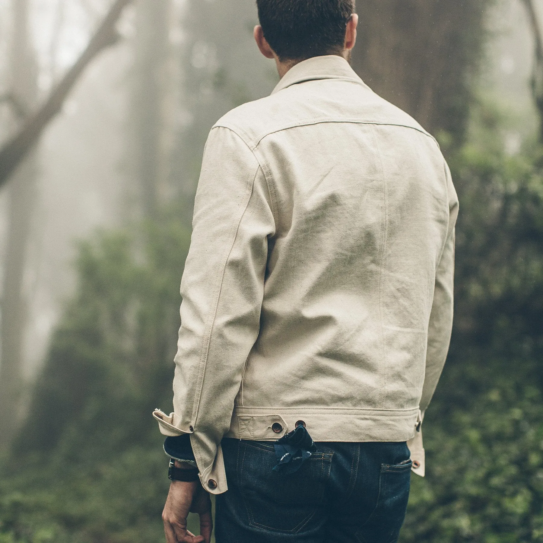 The Long Haul Jacket in Natural Selvage Canvas