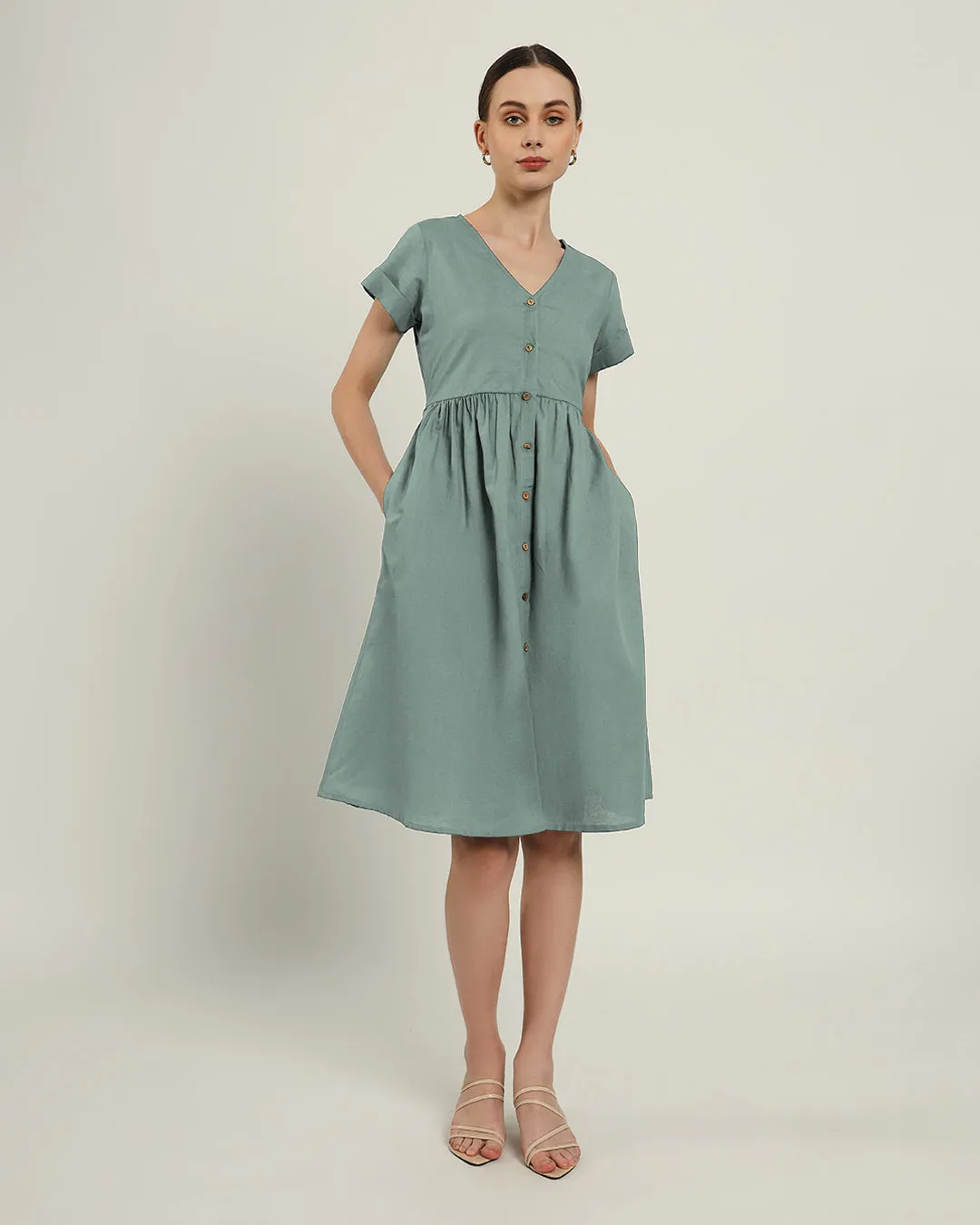 The Valence Daisy Carolina Linen Dress