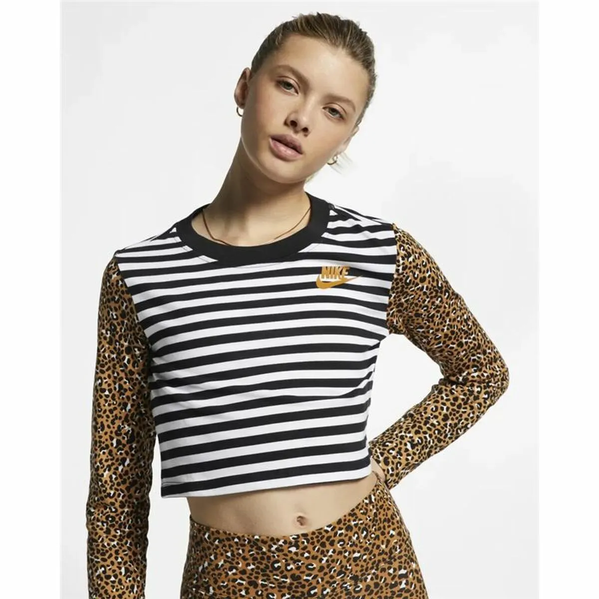 Women’S Long Sleeve T-Shirt Nike Animal Print