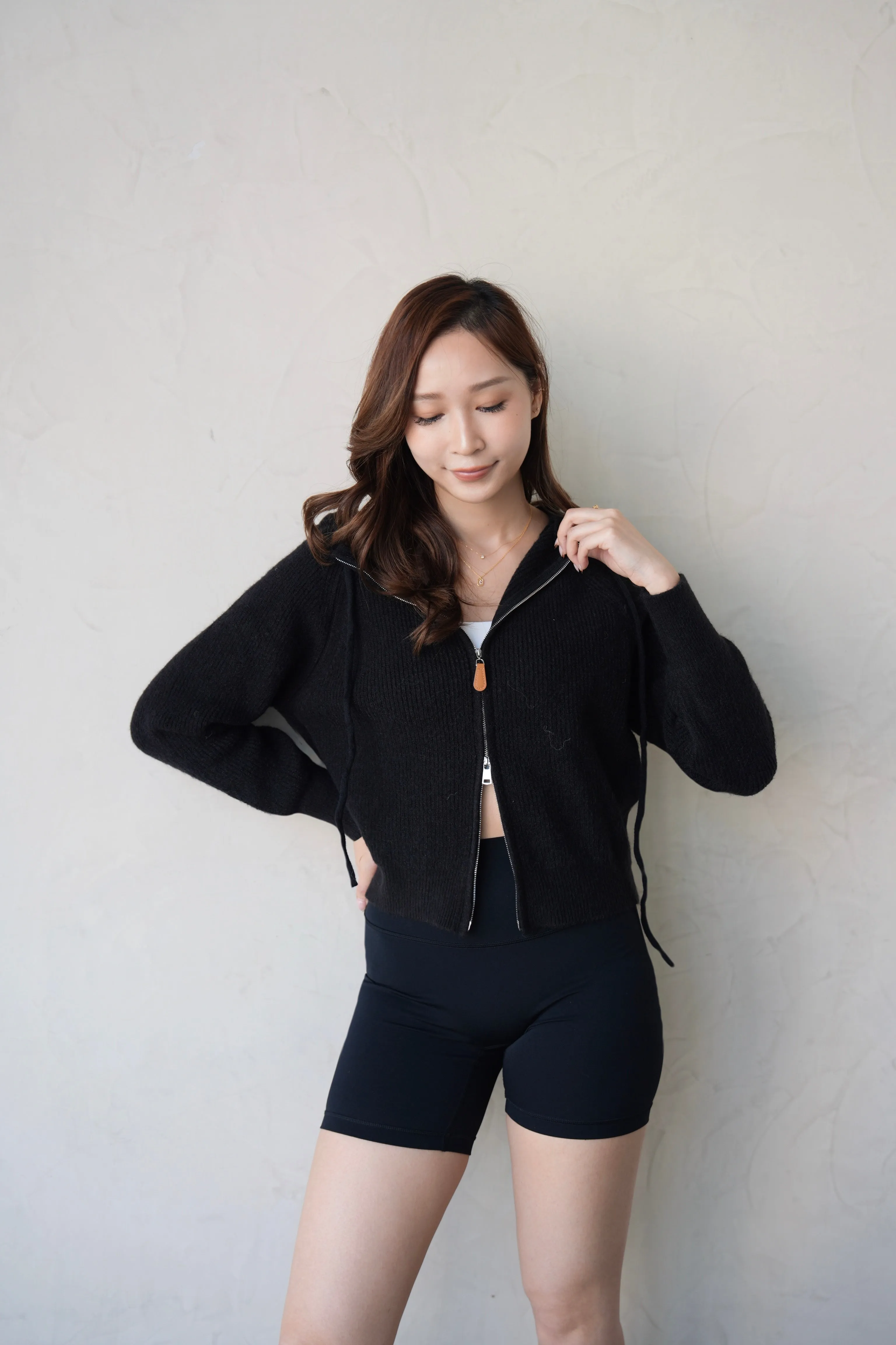 Wool Blend Zip Jacket